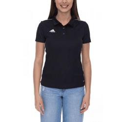 adidas Core 18 Damen Polo-Shirt Kurzarm-Shirt mit AEROREADY-Technologie Alltags-Shirt CE9039 Schwarz/Weiß