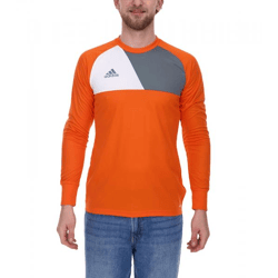 adidas Assita 17 Herren Langarm-Shirt Torwart-Trikot Fitness-Shirt mit Climalite-Technologie Langarm-Pullover AZ5398 Orange/Grau