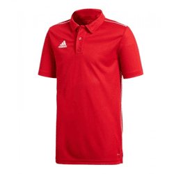adidas Core 18 Kinder atmungsaktives Polo-Shirt mit Climalite-Technologie Sport-Shirt CV3681 Rot/Weiß