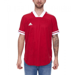 adidas Condivo 20 Kurzarm Trikot Herren Jersey Fußball-Shirt mit AeroReady FT7257 Rot/Weiß
