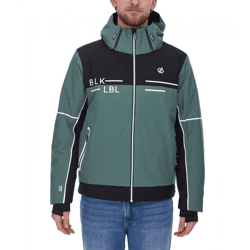 DARE 2b SPEED OUT II Herren Snowboard-Jacke wasserdichte Ski-Jacke nachhaltige Wintersport-Jacke DMP520_P7T Schwarz/Grün