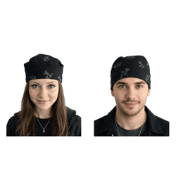 UNEARTH Unisex Bandana Metalcore-Band Kopftuch Viereck-Tuch Baumwoll-Tuch BN109215UNR Schwarz