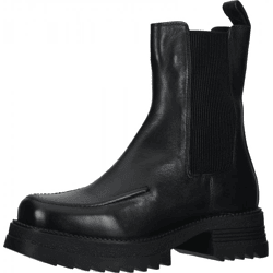 Modische LAZAMANI Stiefelette Schlupfschuhe für Damen 85.397 black Schwarz