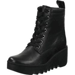 Modische FLY London Stiefelette Schnürschuhe für Damen P501329 011 Schwarz