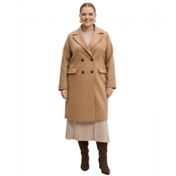 praktischer 2-in-1 Damen Mantel mit abnehmbaren Ärmeln Herbst-Weste nachhaltiger Flauschmantel 966584 Walnuss-Braun