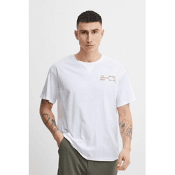 klassisches SOLID SDElam Herren T-Shirt mit Rundhals Shirt 21107521-110601 Weiß