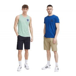 klassische BLEND Herren Chino Shorts mit Reißverschluss Shorts 20716711 Schwarz oder Beige