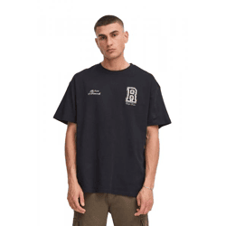 klassisches SOLID SDRowdy Herren T-Shirt mit Rundhals Shirt 21108686-194008 Schwarz