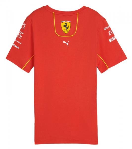 sportliches PUMA X Scuderia Ferrari F1 2024 Team Damen Kurzarm-Shirt Baumwoll-Shirt 701228006 001 Rot