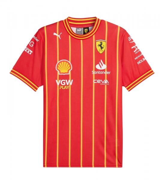 extravagantes PUMA X Scuderia Ferrari F1 2024 Herren Fu&szlig;ball-Shirt Kanadischer GP Trikot 701227995 001 Rot