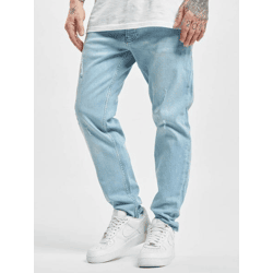 bequeme 2Y Premium Herren Jeans Straight Fit Stretch mit Baumwolle Blau