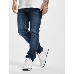 bequeme 2Y Premium Herren Jeans Slim Fit Stretch Reißverschluss mit Baumwolle Blau