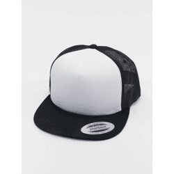 lässige Flexfit Unisex Cap Mesh 330 g/m² Schwarz/Weiß