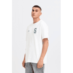 klassisches SOLID SDRowdy Herren T-Shirt mit Rundhals Shirt 21108686-114201 Weiß