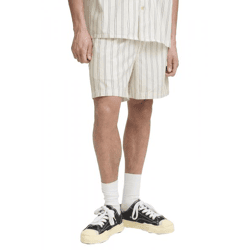 klassische SOLID SDAlaan Herren Shorts mit Label-Detail Freizeitshorts 21108633-114201 Weiß