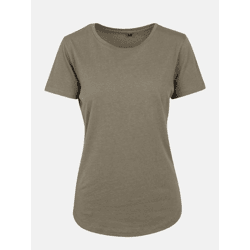 modernes Build Your Brand Damen T-Shirt 150 g/m² Khaki