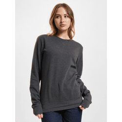 weiches Build Your Brand Damen Sweatshirt 210 g/m² mit Baumwolle Anthrazit