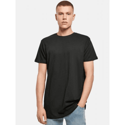 lässiges Build Your Brand Herren T-Shirt 140 g/m² mit Baumwolle Schwarz