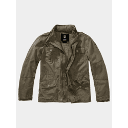 moderne Brandit Unisex Jacke Reißverschluss Taschen mit Baumwolle Khaki