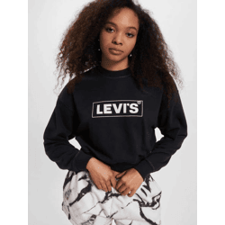 weiches LEVI´S Damen Sweatshirt mit Baumwolle Schwarz