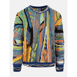 bequemes Carlo Colucci Herren Sweatshirt Blau/Bunt