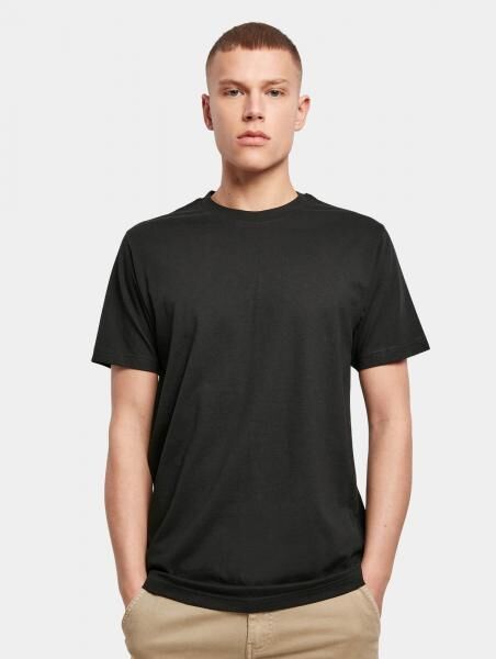 modernes Build Your Brand Herren T-Shirt 180 g/m&sup2; mit Baumwolle Schwarz