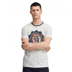 klassisches BLEND BHOrion Herren T-Shirt mit Rundhals Shirt 20716730ME-110602 Weiß