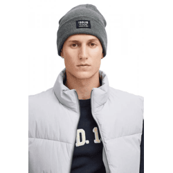 klassische SOLID SDIrwin Herren Beanie aus Synthetik Mütze 21301127-ME-1840051 Grau