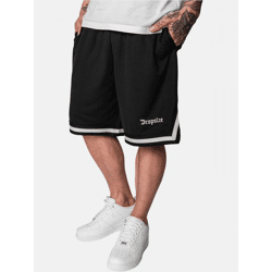 sommerliche Dropsize Herren Shorts Schwarz