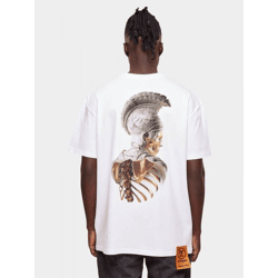 bequemes Forgotten Faces Herren T-Shirt Oversize 240 g/m² mit Baumwolle Weiß