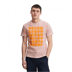 klassisches CASUAL FRIDAY CFThor Herren T-Shirt mit Rundhals Shirt 20504716-141506 Rosa