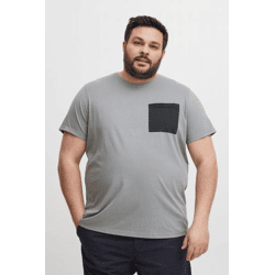 klassisches BLEND BHBenedikt BT Herren T-Shirt mit Rundhals Shirt Große Größen 20716313ME-184006 Grau