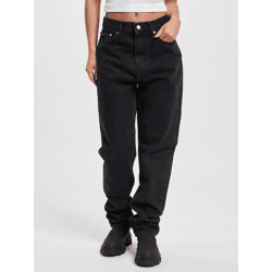 bequeme Calvin Klein Damen Jeans Straight Fit Schwarz