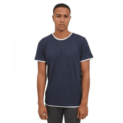 klassisches 11 PROJECT PRVenanzio Herren T-Shirt mit Rundhals Shirt 20714124ME-1940241 Blau