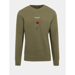 Modern Mister Tee Men's Sweatshirt in Khaki Cotton