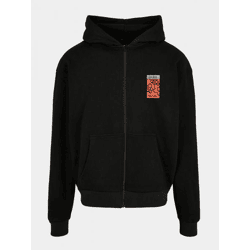 Comfortable Mister Tee Unisex Sweatshirt with Zipper and Hood, 300 g/m², Cotton Blend, Black