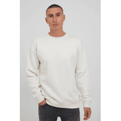 klassisches BLEND BHJeffrey Herren Sweatshirt mit Rundhals Pullover 20713531ME-110103 Weiß