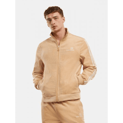 funktionale Sergio Tacchini Herren Jacke Stretch Reißverschluss Cord mit Baumwolle Beige