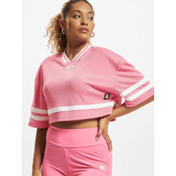 bequemes Starter Damen T-Shirt Oversize Mesh 180 g/m² Pink