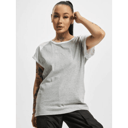 bequemes Urban Classics Damen T-Shirt 140 g/m² mit Baumwolle Grau