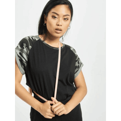 lässiges Urban Classics Damen T-Shirt 140 g/m² mit Baumwolle Schwarz/Camouflage