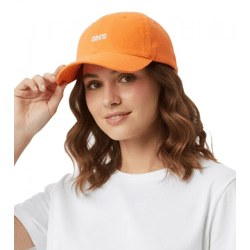 leuchtende ZWILLINGSHERZ OMG Classic Base-Cap mit OMG-Stickerei Baumwoll-Cap justierbare Cappy Schirm-Mütze 4603M K258210 Neon-Orange