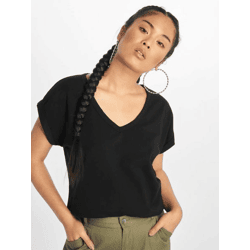 sportliches Urban Classics Damen T-Shirt Stretch 180 g/m² mit Baumwolle Schwarz
