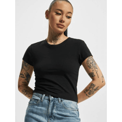 modernes Urban Classics Damen T-Shirt Stretch 180 g/m² mit Baumwolle Schwarz