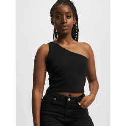 lässiges Urban Classics Damen T-Shirt Stretch 180 g/m² mit Baumwolle Schwarz