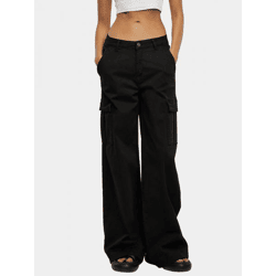 stylische URBAN CLASSICS Damen Jeans Stretch Reißverschluss Taschen mit Baumwolle Schwarz