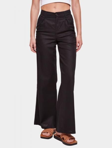 bequeme Urban Classics Damen Jeans Rei&szlig;verschluss Taschen 180 g/m&sup2; Schwarz