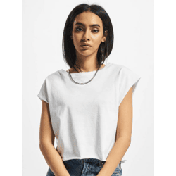 bequemes Urban Classics Damen Oversize T-Shirt Loose Fit 180 g/m² Weiß