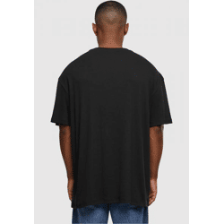 lässiges Urban Classics Herren T-Shirt Oversize 180 g/m² mit Baumwolle Schwarz