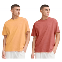 klassisches SOLID SDPavlo Herren T-Shirt mit Print Shirt 21108604 Rot oder Orange